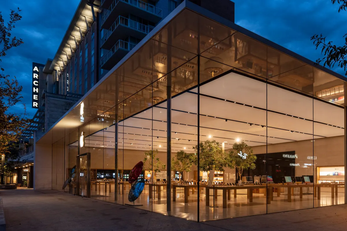 Apple store exterior