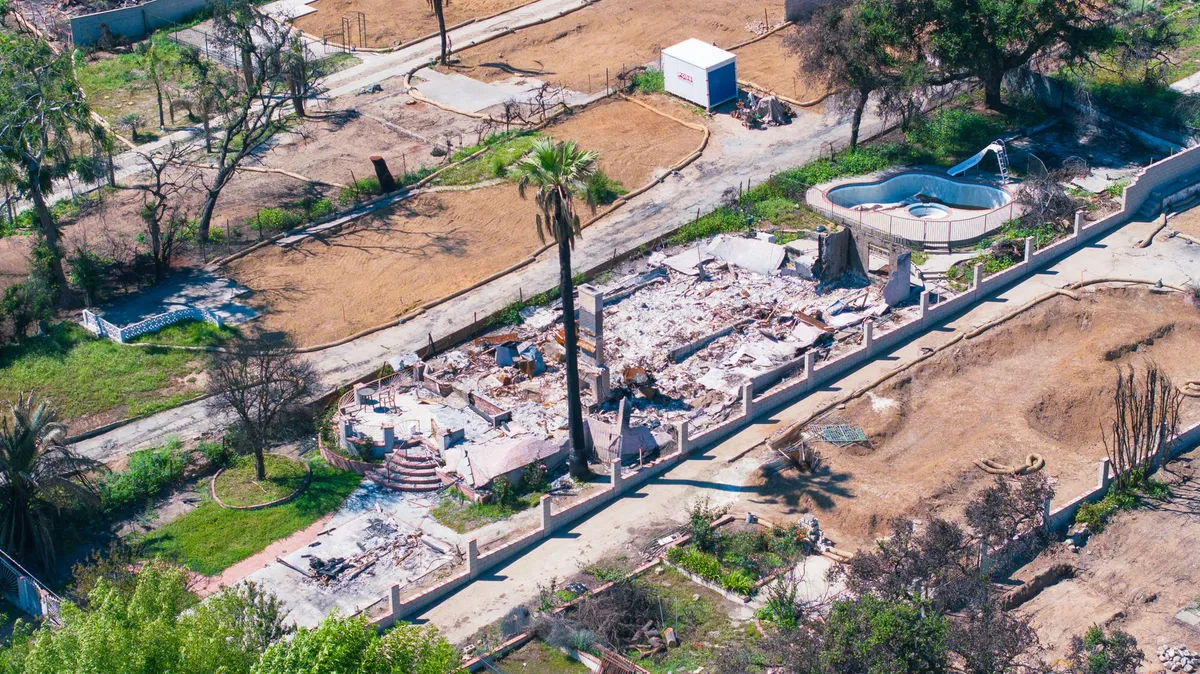 California wildfire devastation