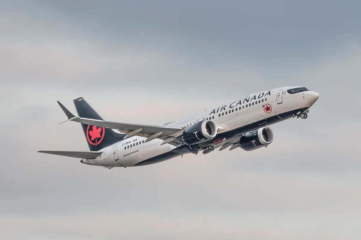 Boeing 737 Max in flight