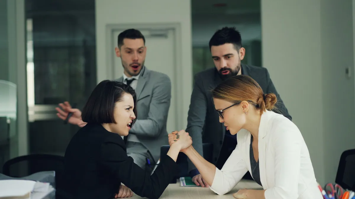 corporate rivalry concept
