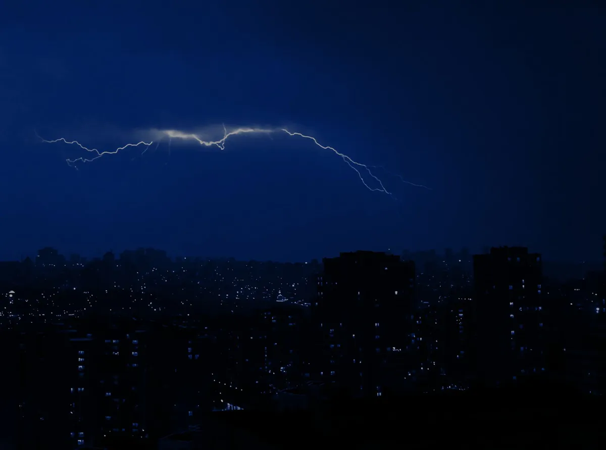 power outage city skyline