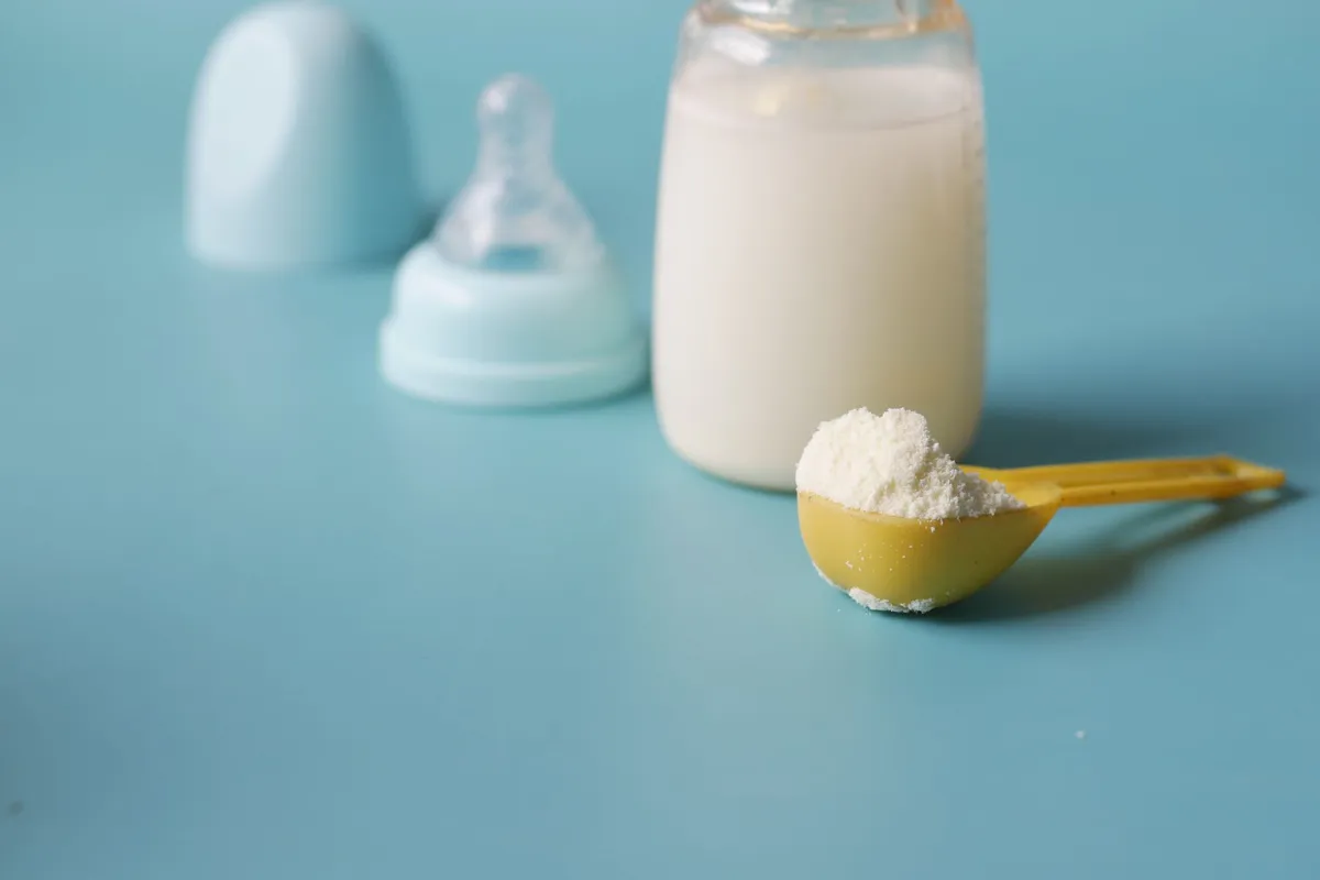 baby formula on store shelf