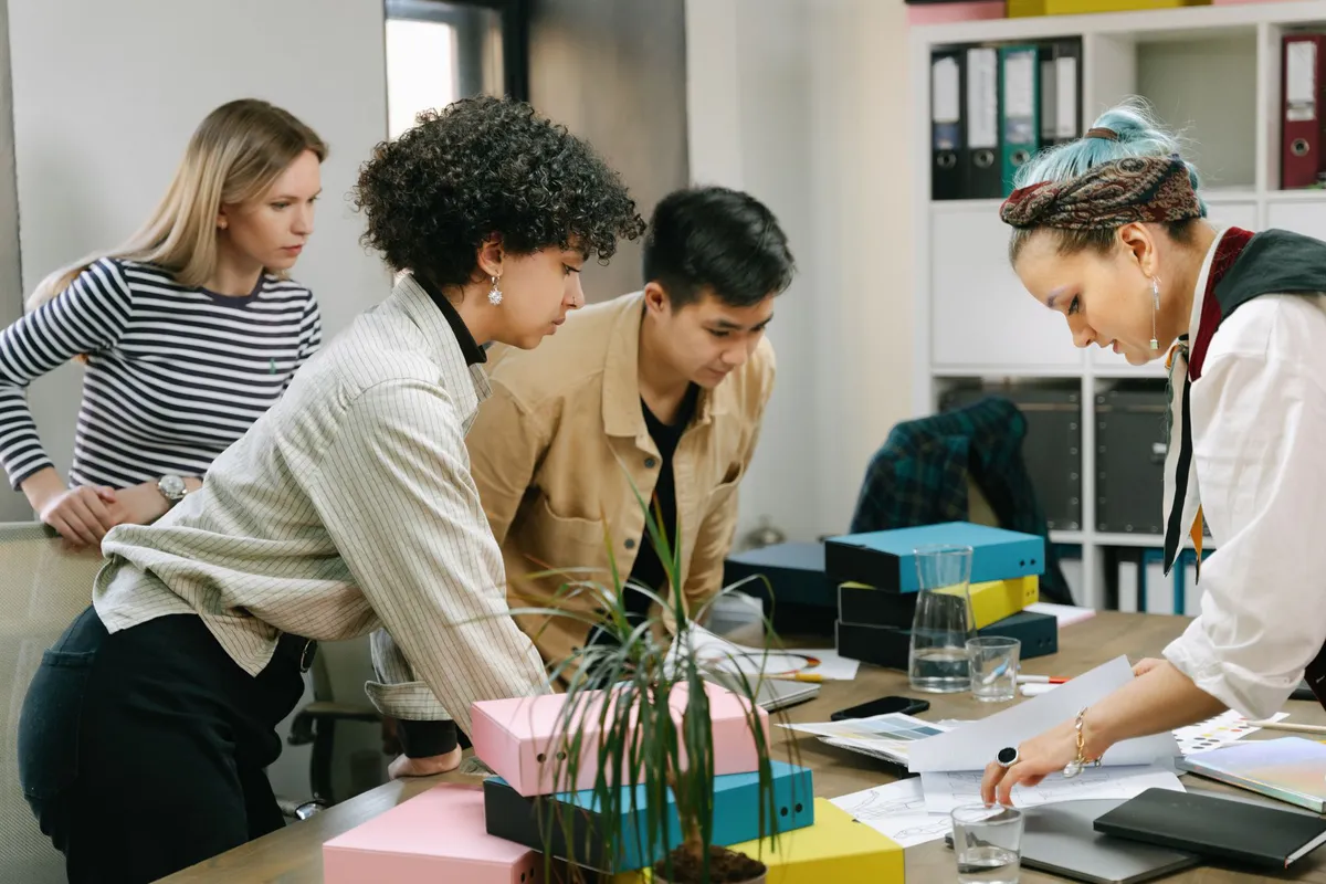 small business team meeting