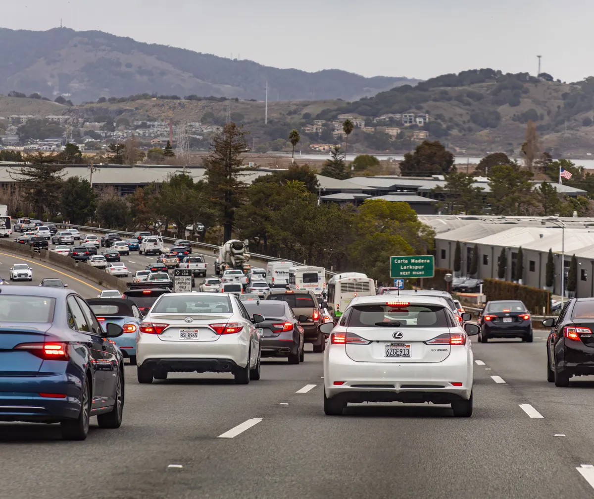 California highway traffic