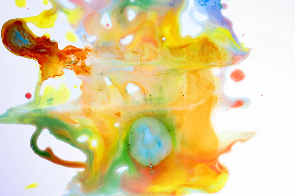 vibrant paint splash