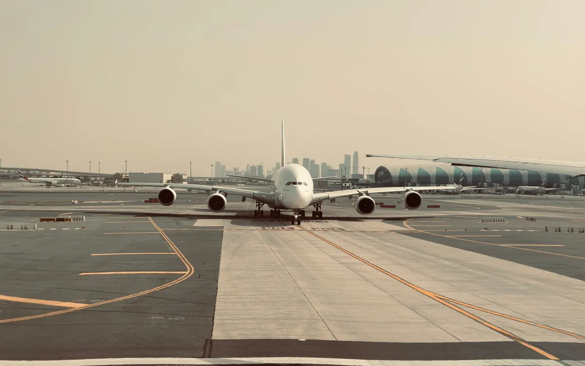 aircraft at Dubai airport