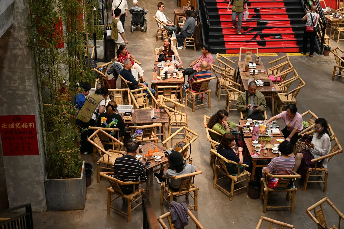 lively restaurant interior