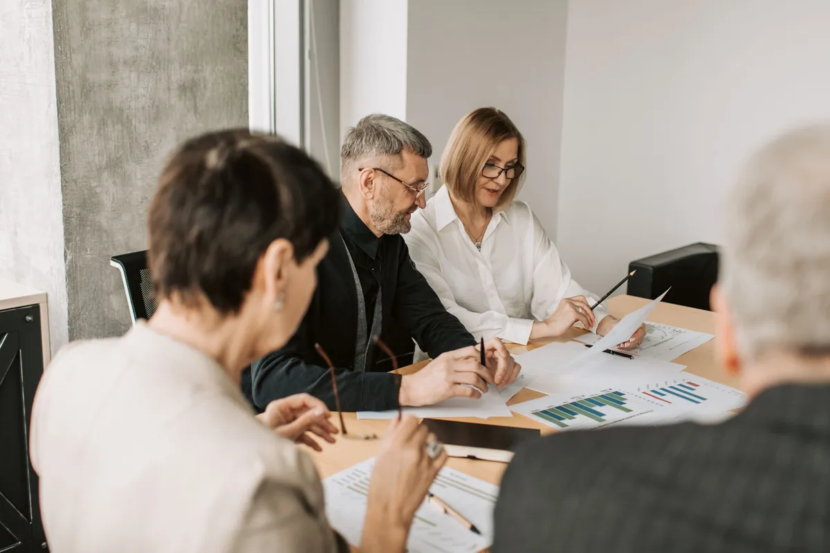 corporate meeting discussion
