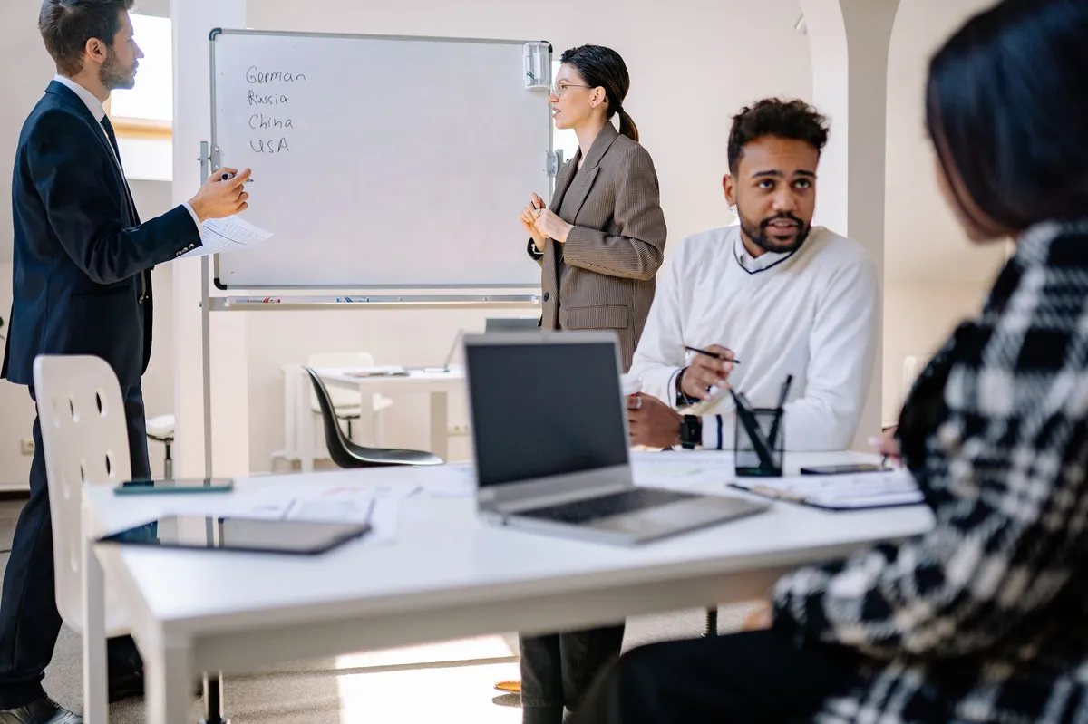 diverse workplace meeting