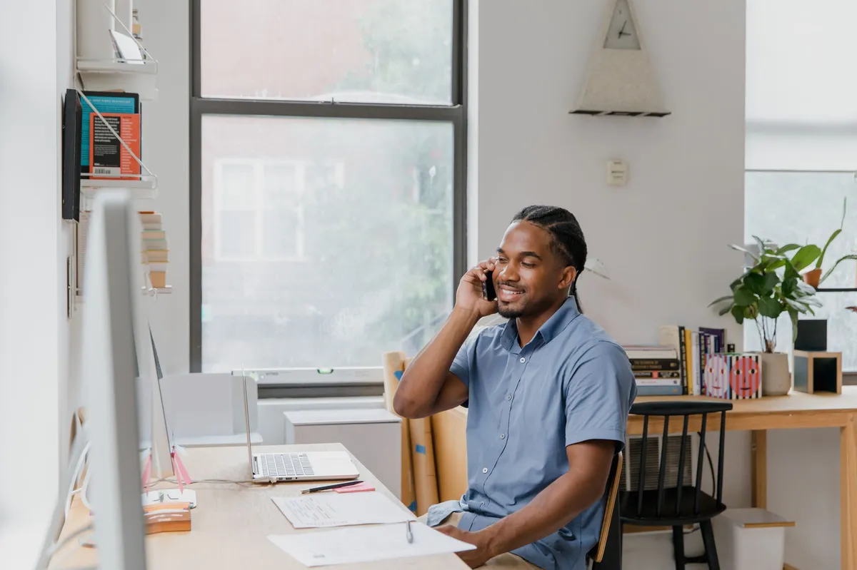 small business owner at desk