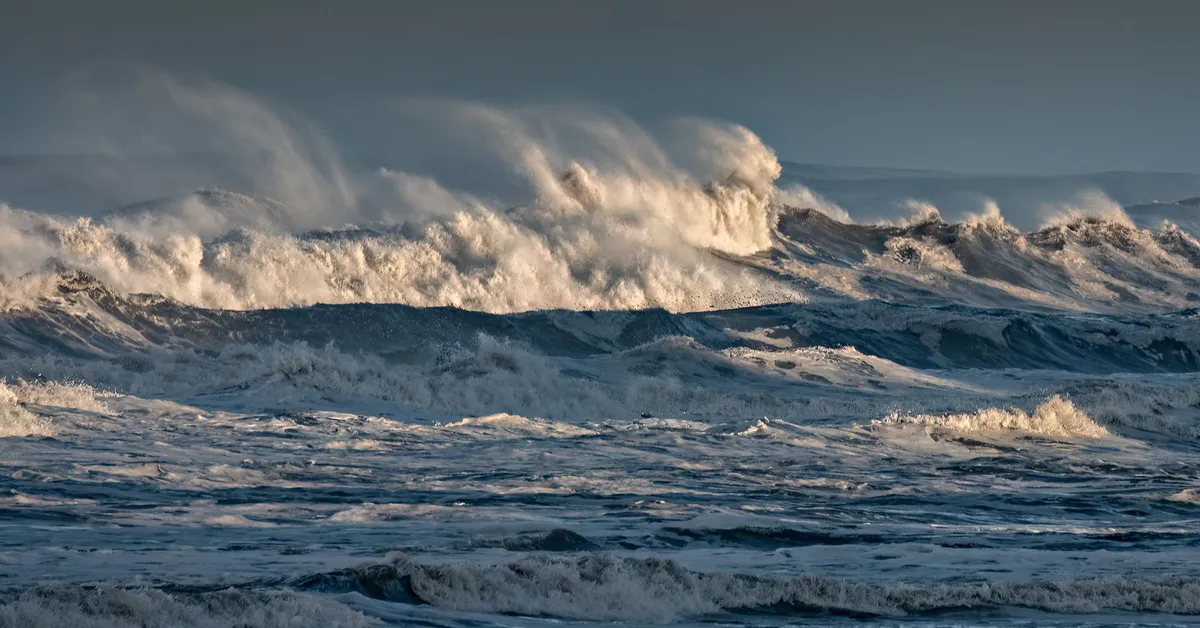 ocean waves during storm