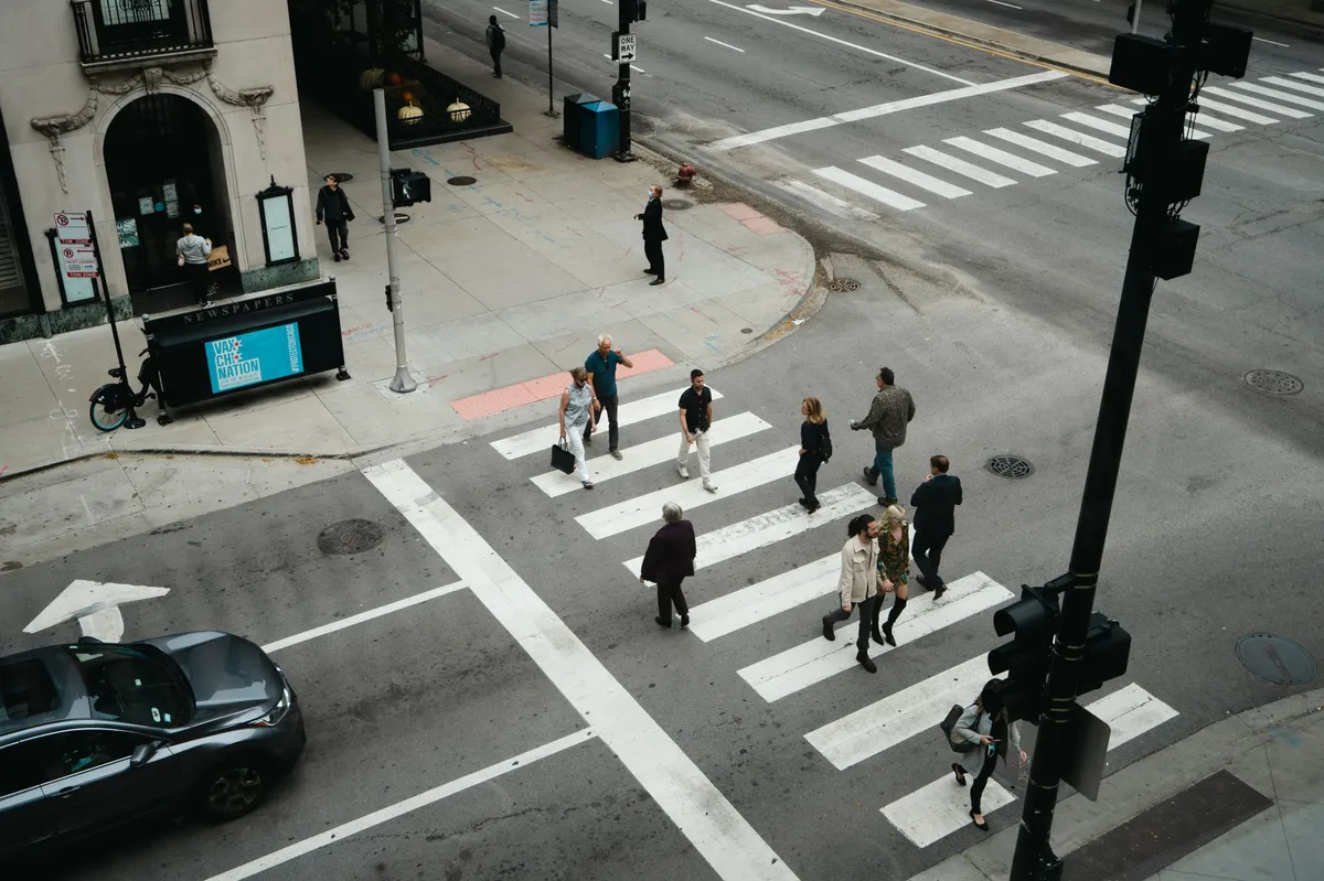 pedestrian crosswalk city