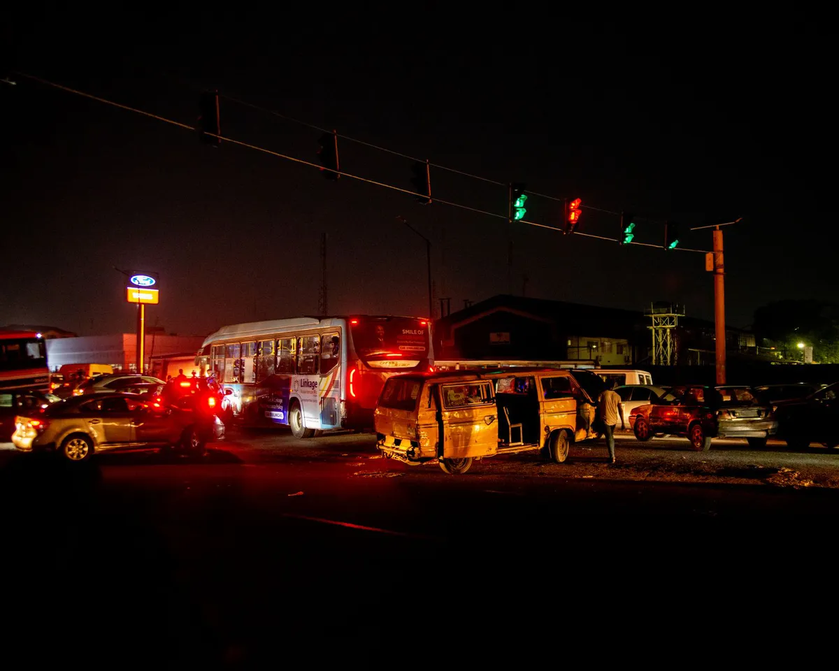 taxi accident scene