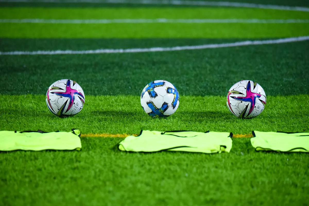 retired soccer players training