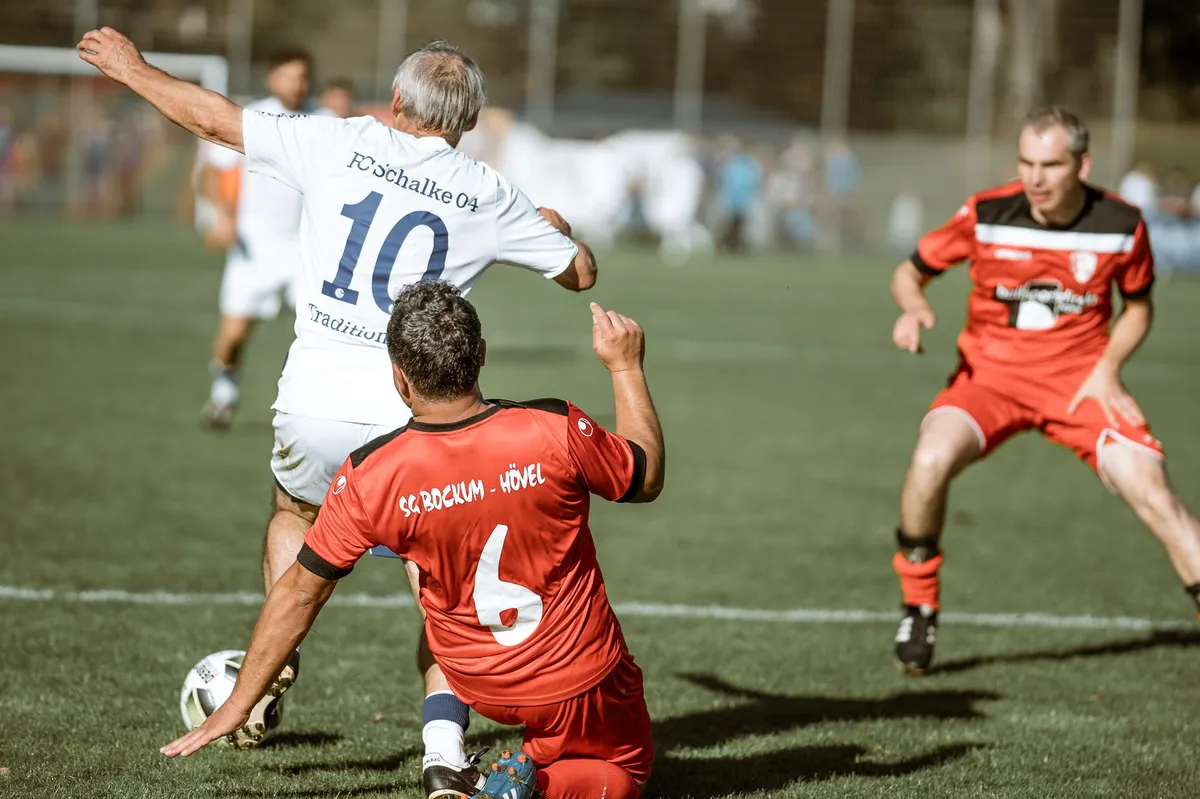soccer game action