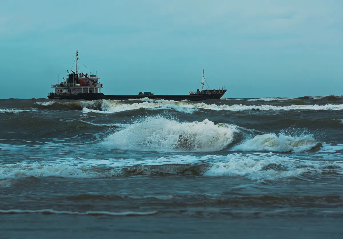 tankers in stormy waters