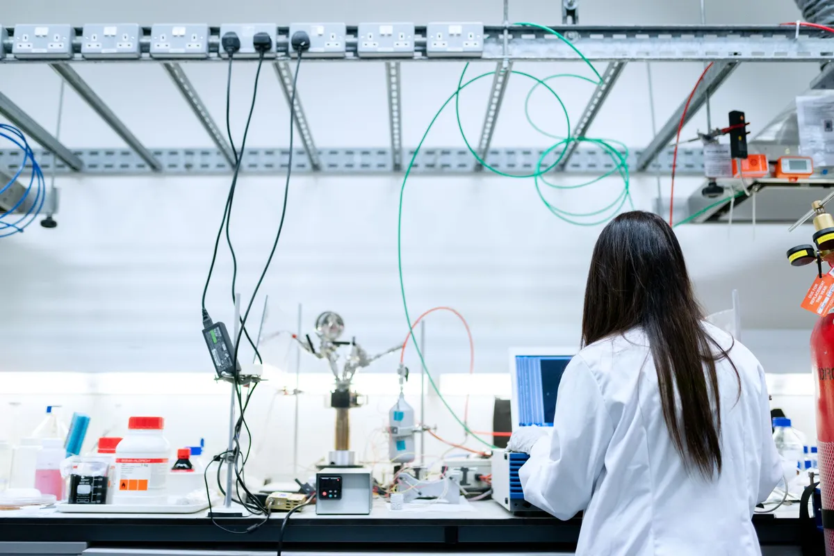 climate scientist analyzing data