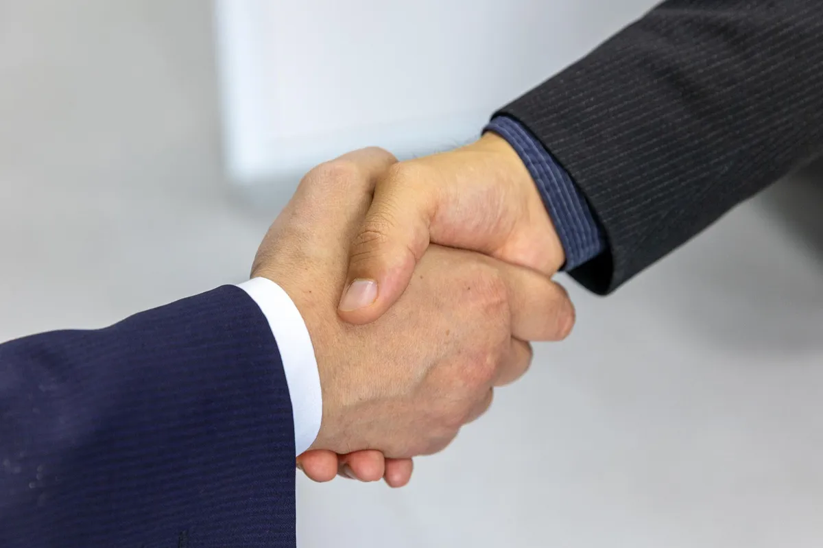 business deal handshake
