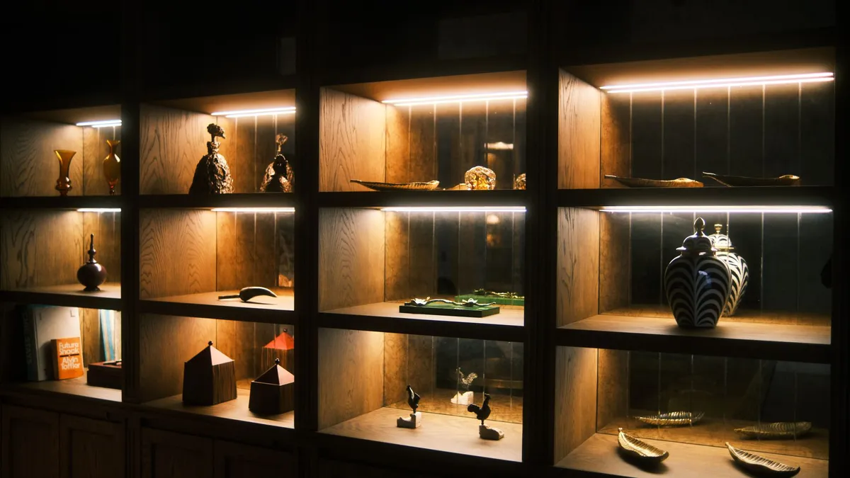 luxury collectibles display