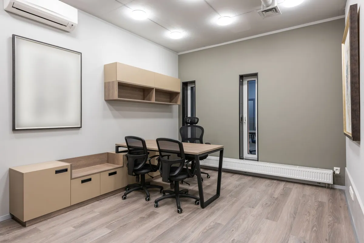 office interior with air conditioning