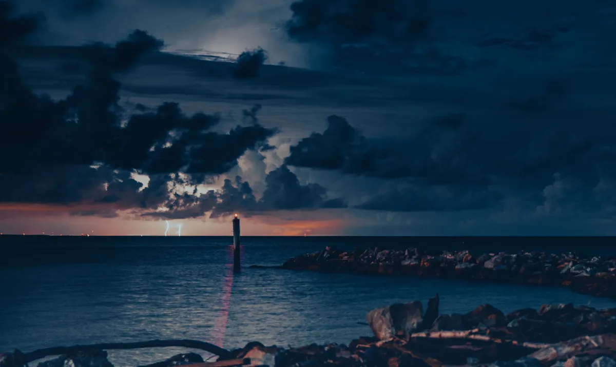 Gulf Coast storm clouds