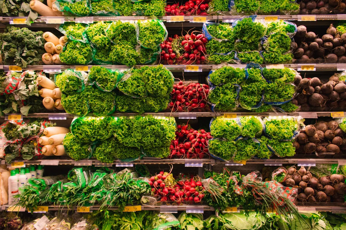 produce aisle supermarket
