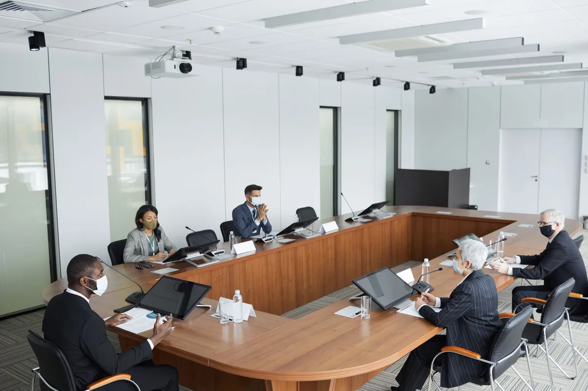 business cybersecurity meeting
