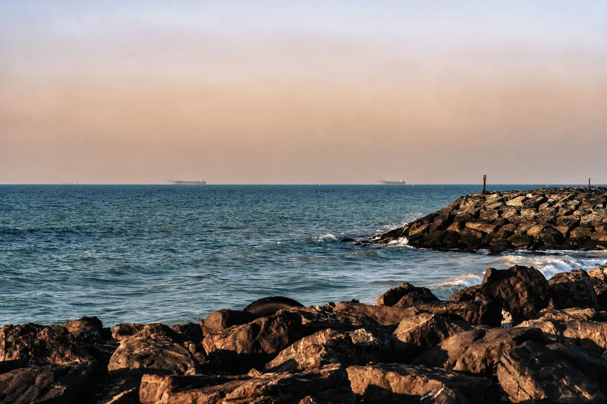 military ship in the Persian Gulf