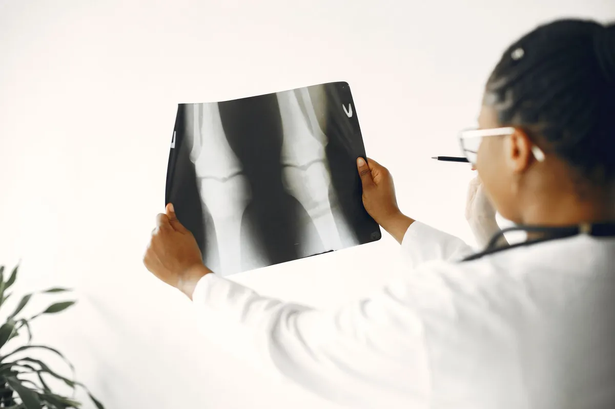 doctor reviewing medical images