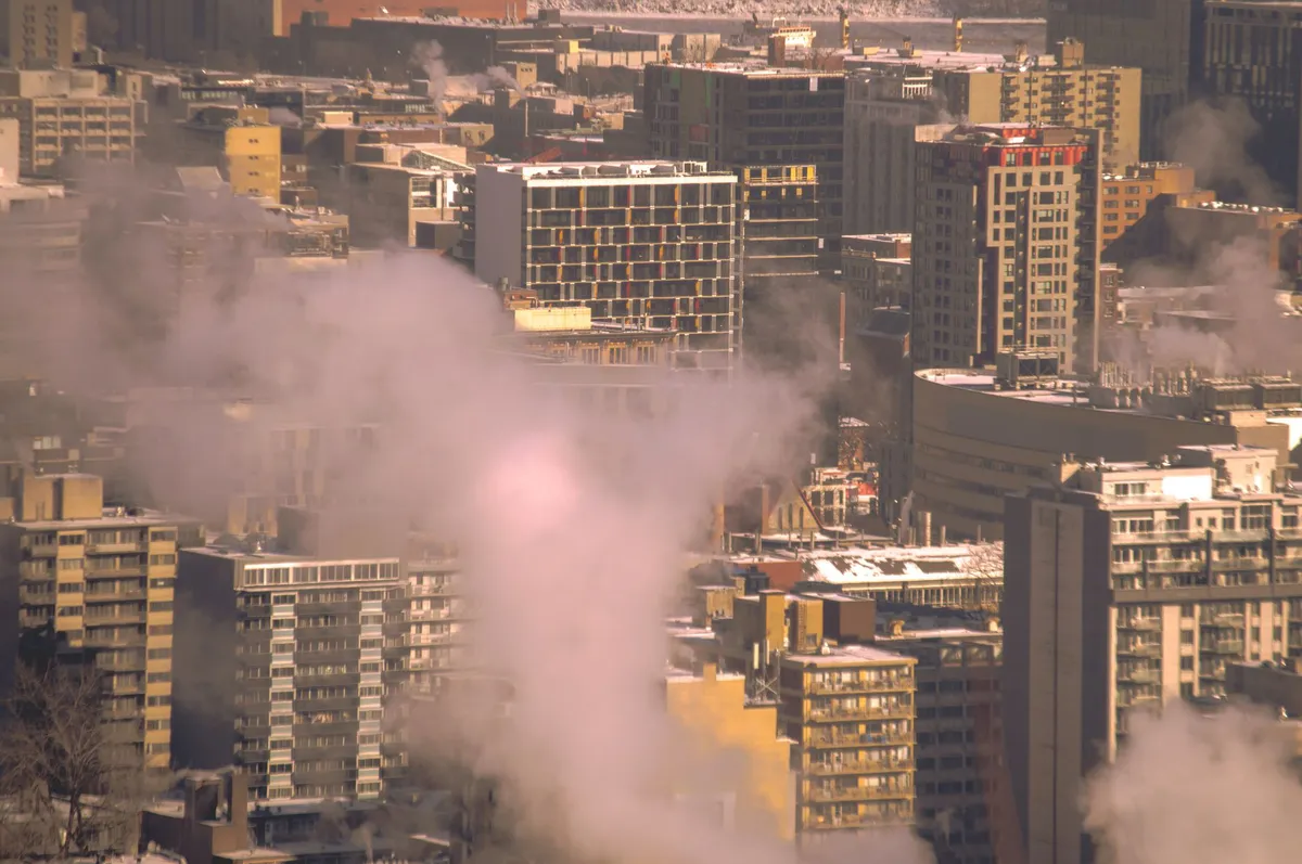 heat wave urban landscape