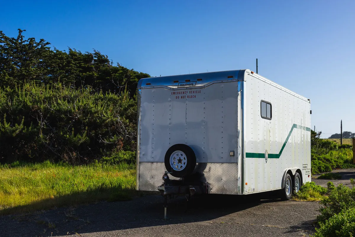 trailer accident scene