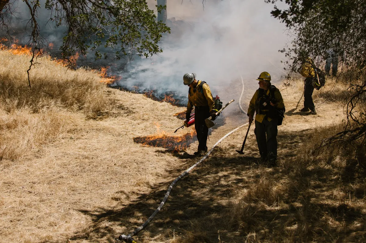 California wildfire response team