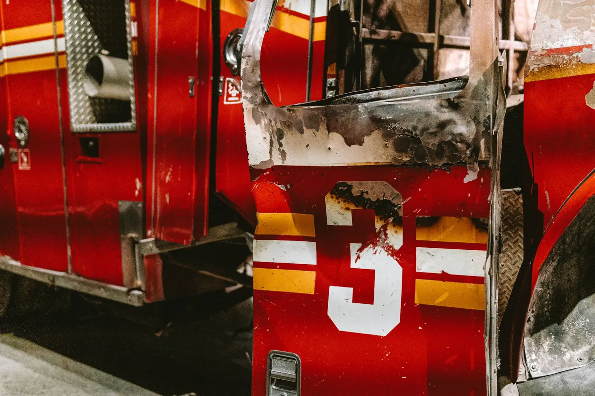 gas station fire damage