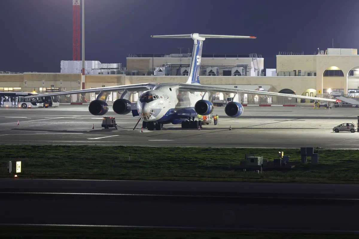 cargo plane at airport