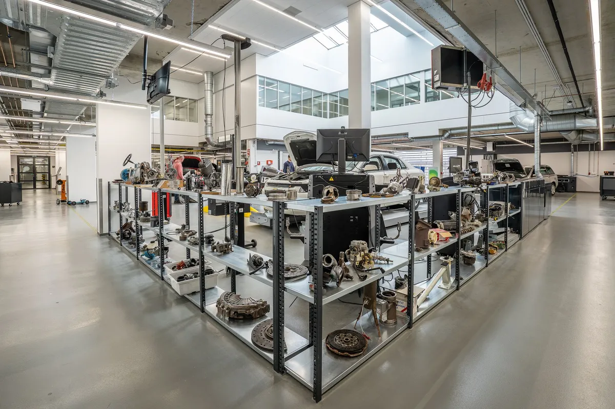 auto parts factory interior