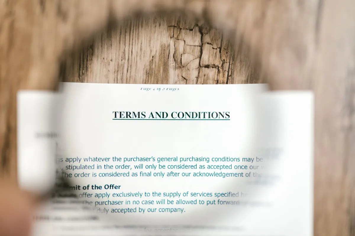 legal document focus