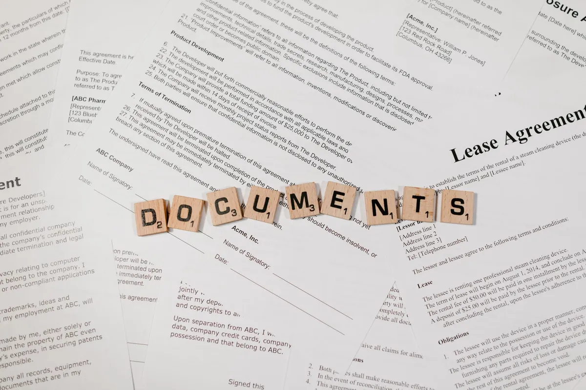 legal documents paperwork