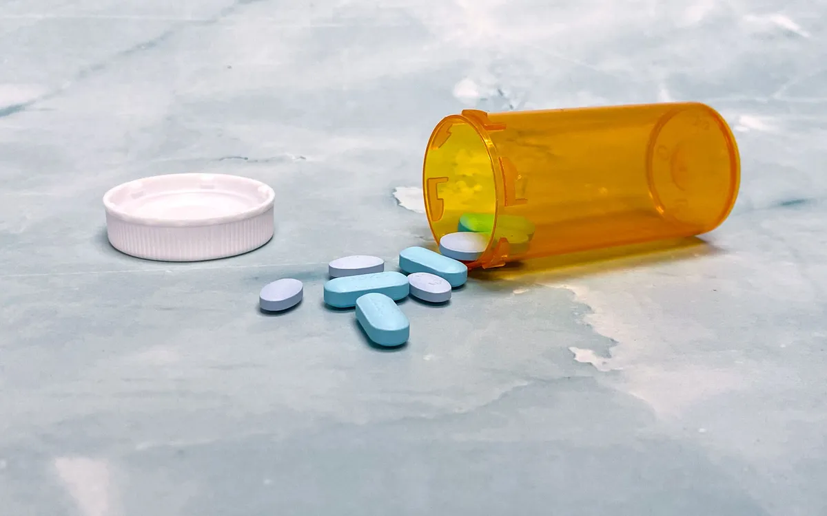 prescription medication on counter