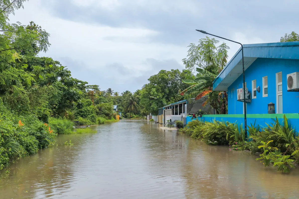 flooded streets in Hawaii