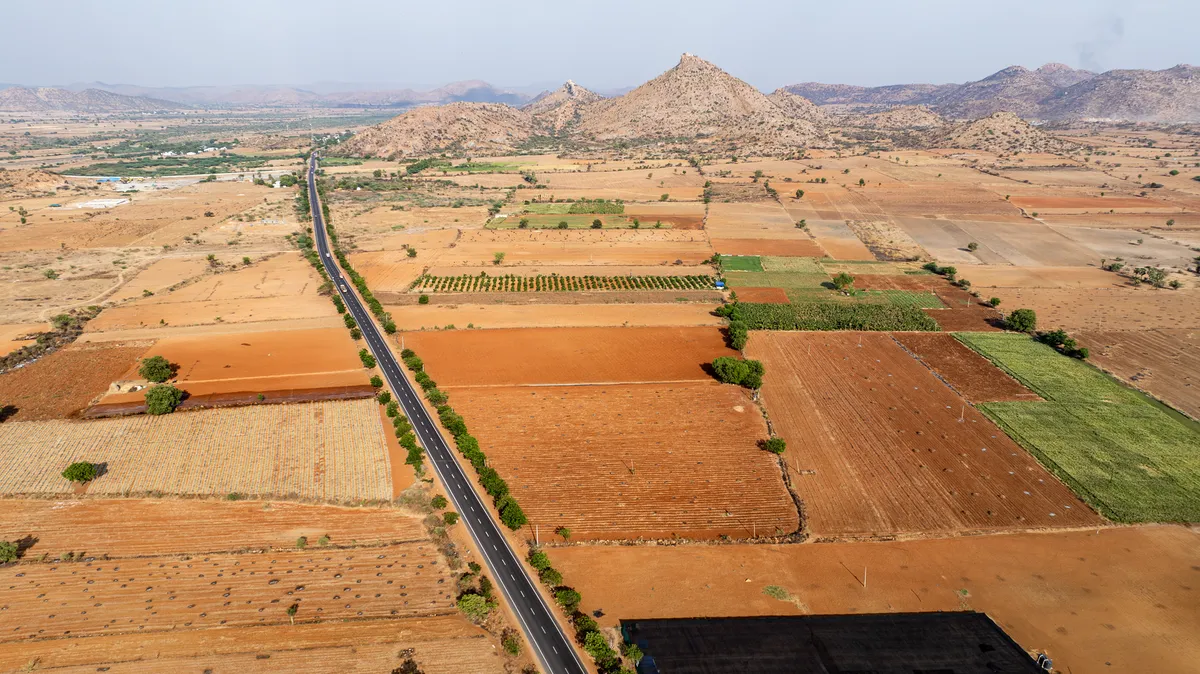 drought-affected farmland