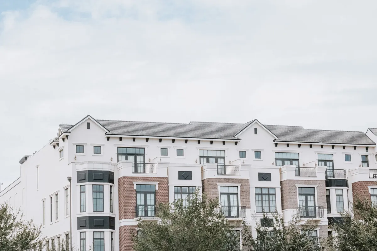 apartment complex exterior