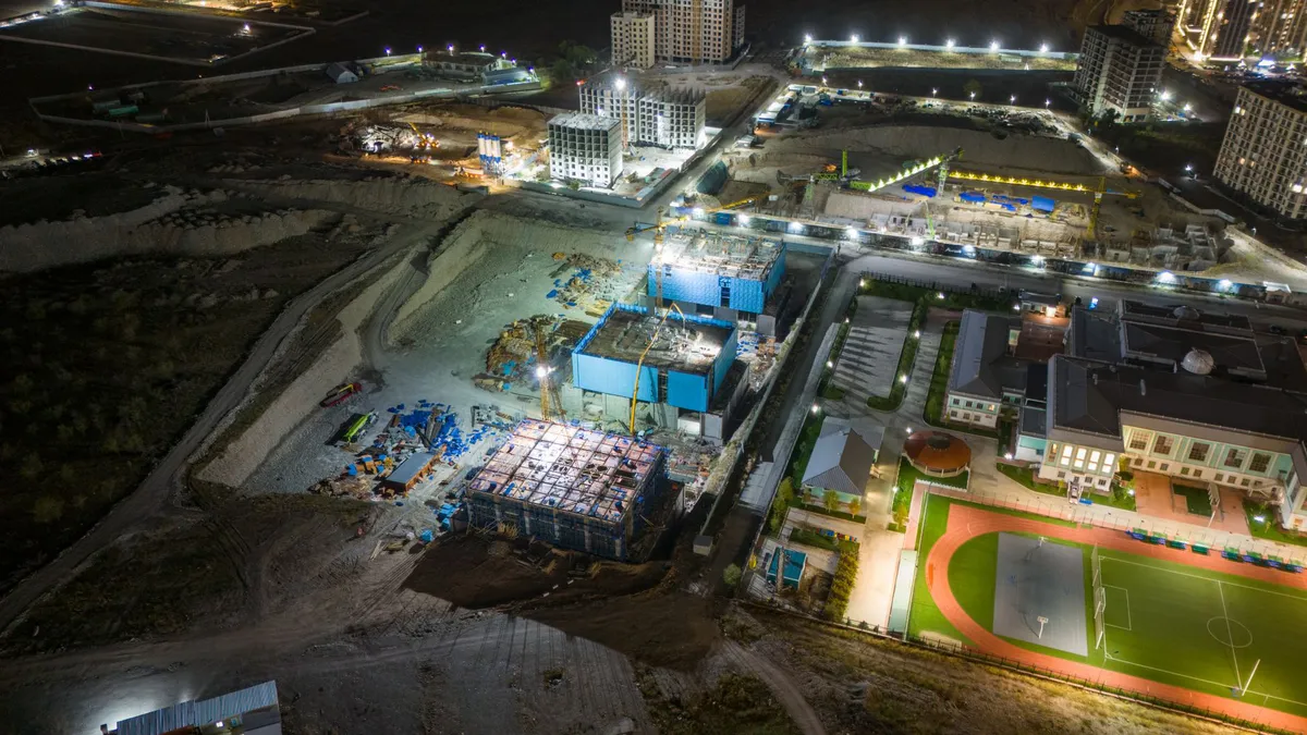 construction site progress
