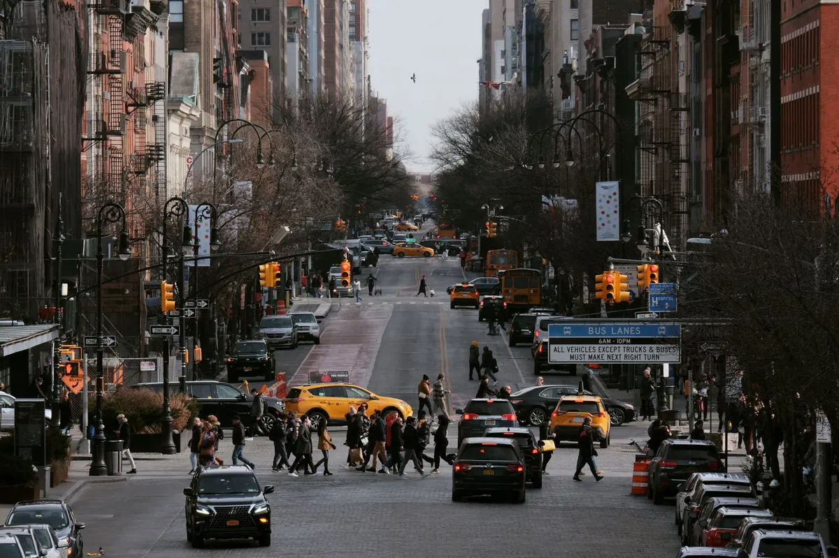 busy Bronx street scene