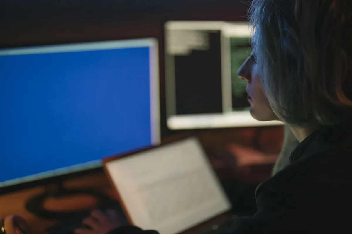 corporate cybersecurity team in action