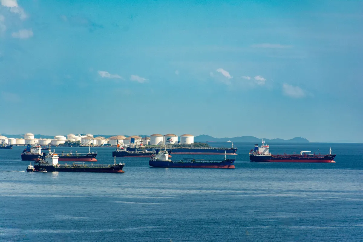 oil tanker in distress