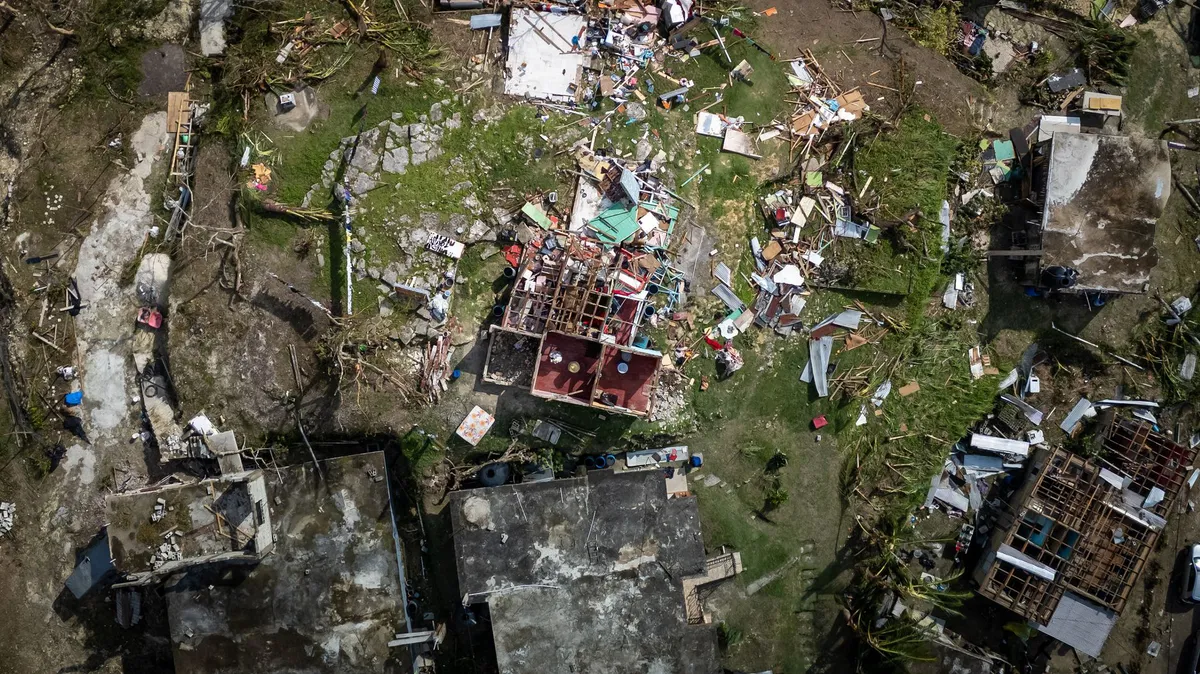 storm damage roof