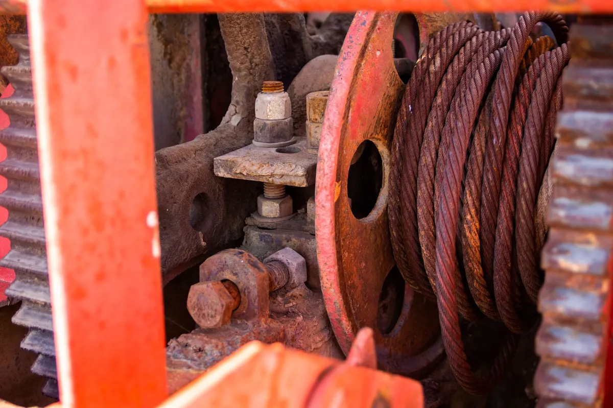 construction equipment closeup