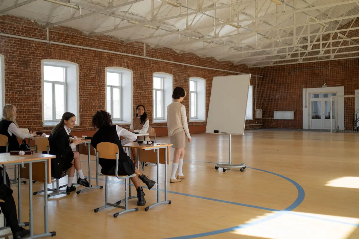 classroom with students