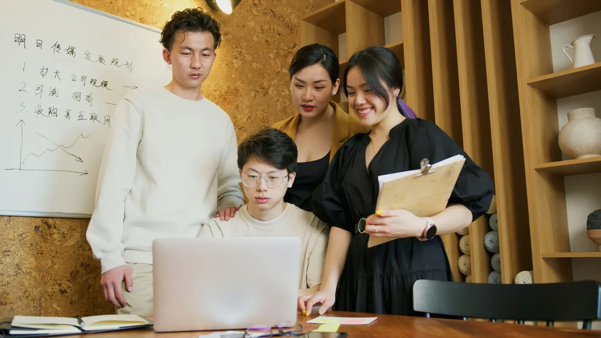 office workers collaboration