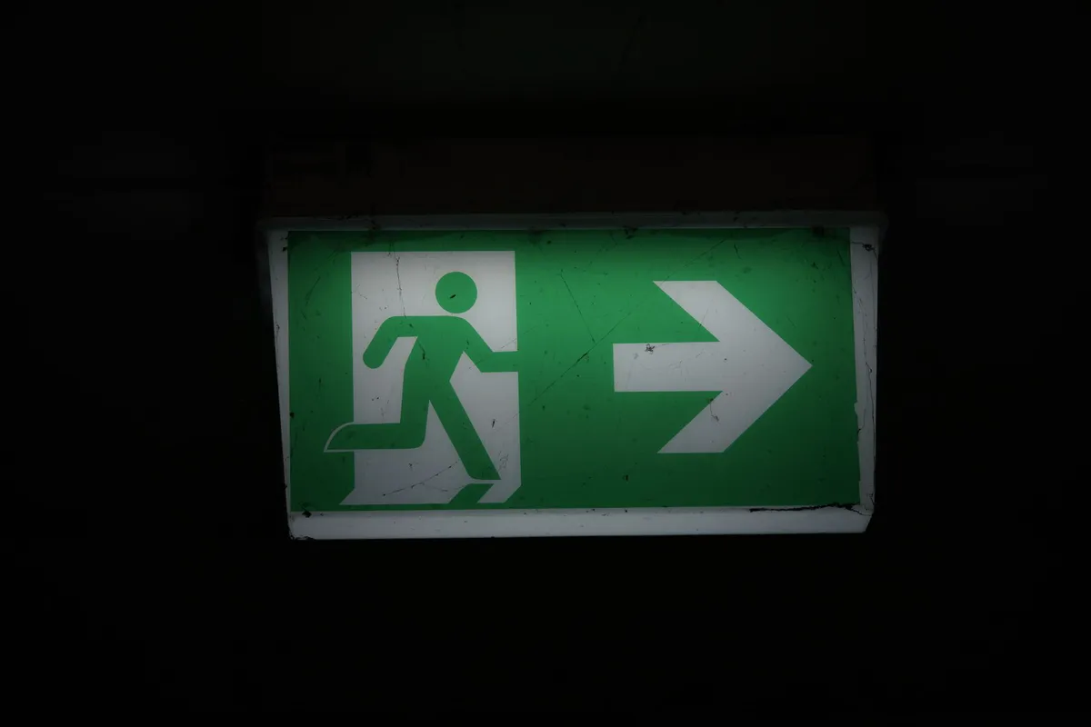 emergency evacuation sign
